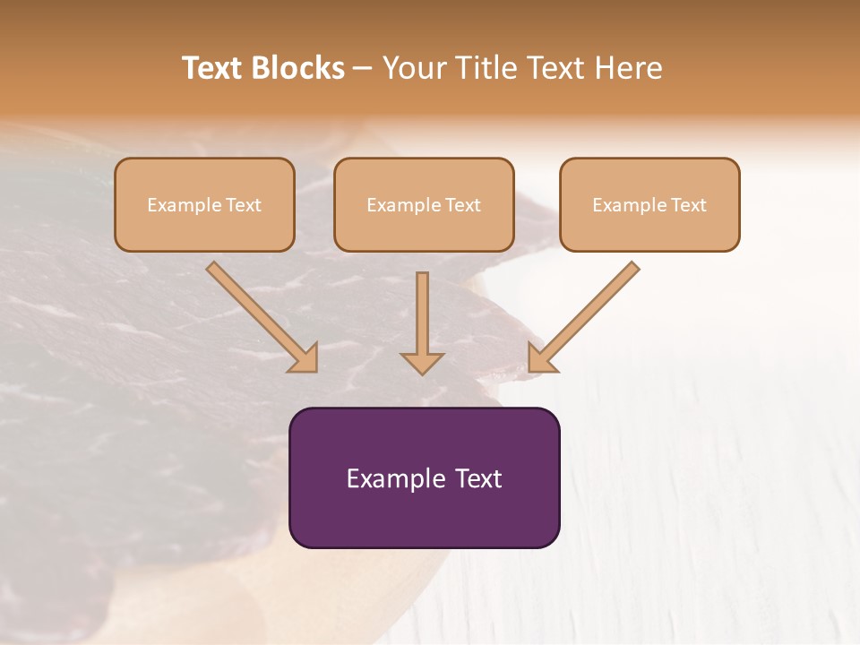 Raw Meat On A Cutting Board With Rosemary On Top PowerPoint Template