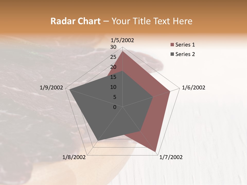 Raw Meat On A Cutting Board With Rosemary On Top PowerPoint Template