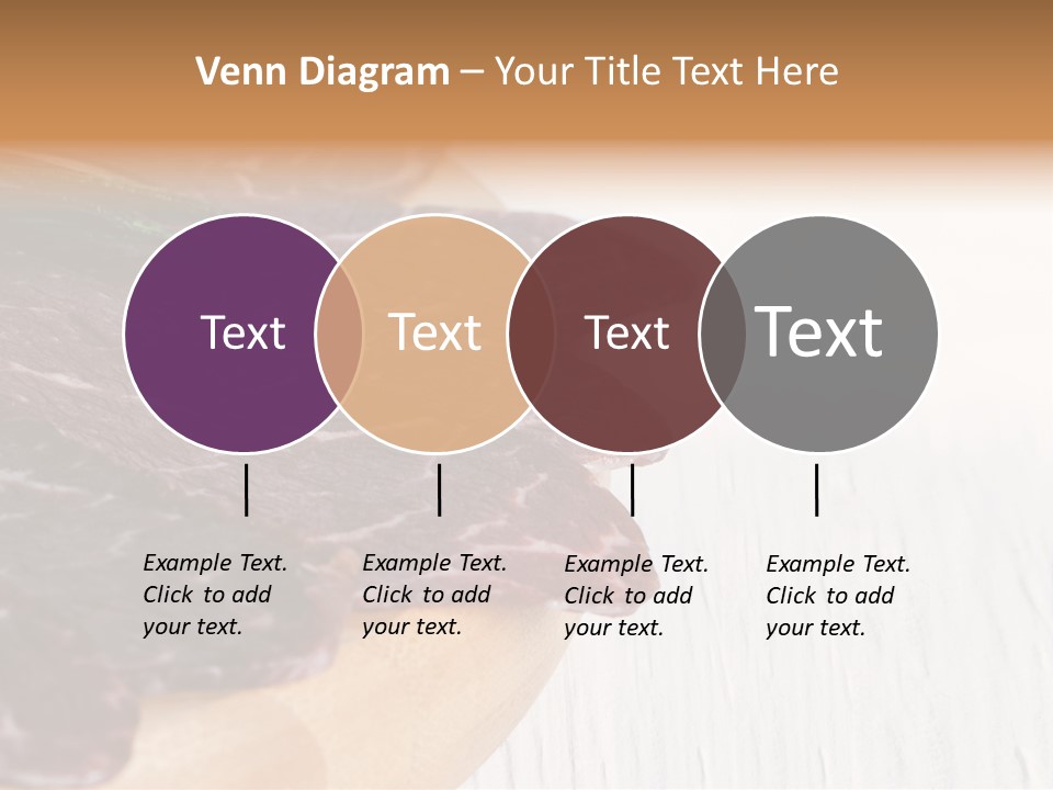 Raw Meat On A Cutting Board With Rosemary On Top PowerPoint Template