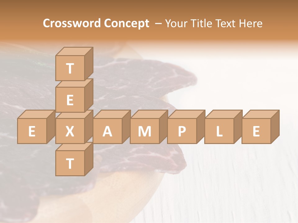 Raw Meat On A Cutting Board With Rosemary On Top PowerPoint Template