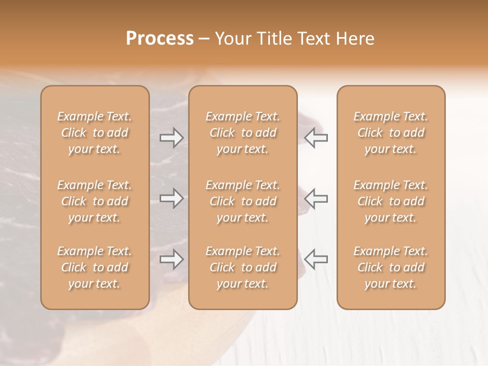 Raw Meat On A Cutting Board With Rosemary On Top PowerPoint Template