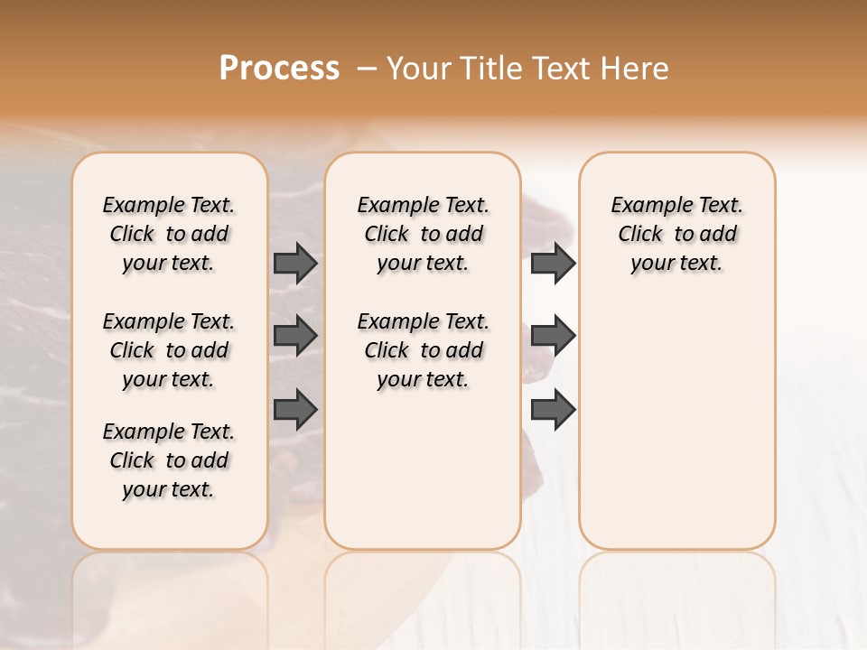 Raw Meat On A Cutting Board With Rosemary On Top PowerPoint Template