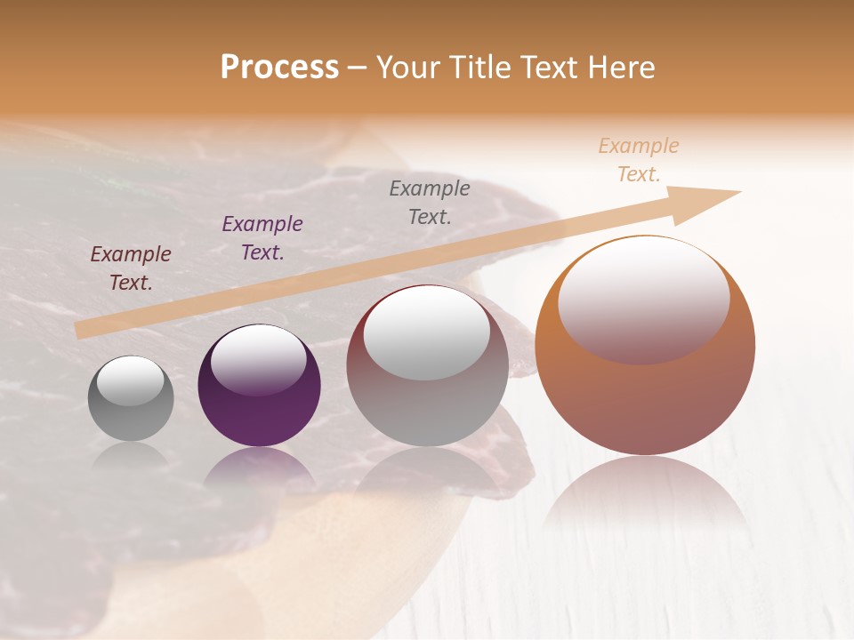 Raw Meat On A Cutting Board With Rosemary On Top PowerPoint Template