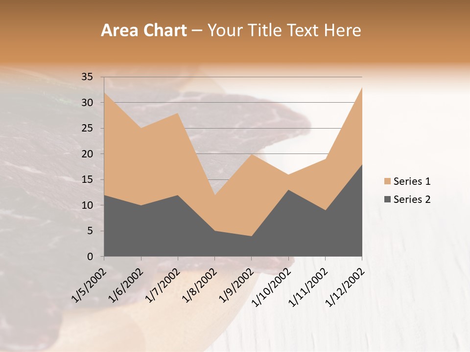 Raw Meat On A Cutting Board With Rosemary On Top PowerPoint Template