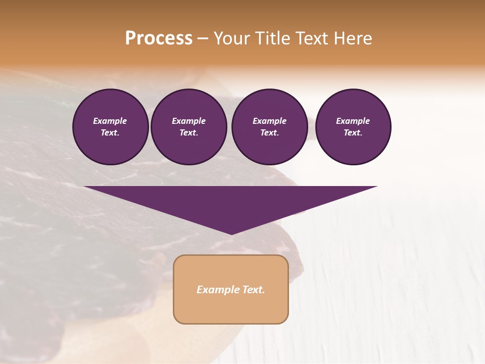 Raw Meat On A Cutting Board With Rosemary On Top PowerPoint Template