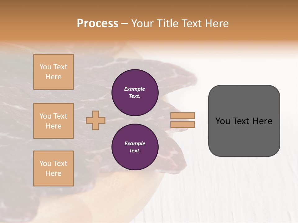 Raw Meat On A Cutting Board With Rosemary On Top PowerPoint Template
