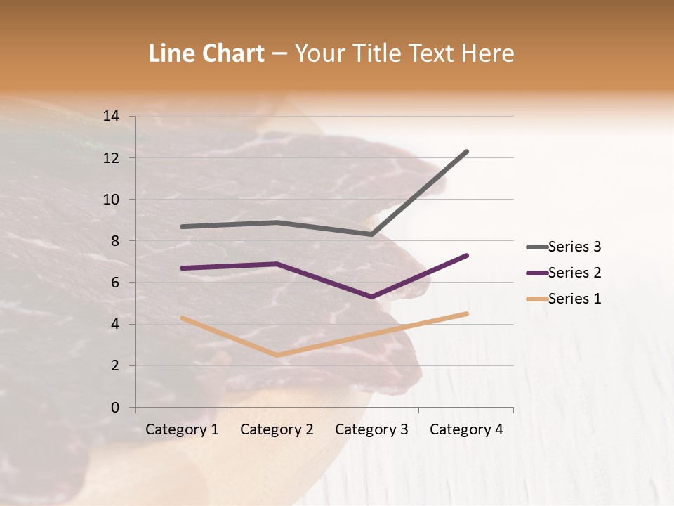 Raw Meat On A Cutting Board With Rosemary On Top PowerPoint Template
