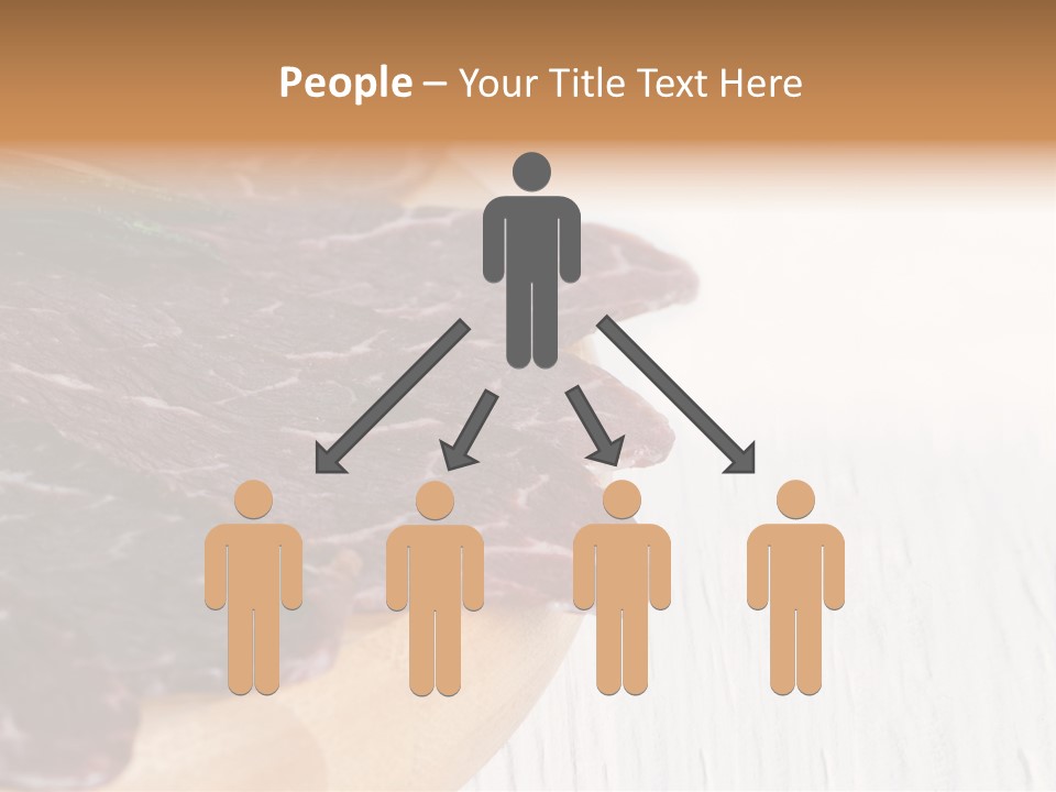 Raw Meat On A Cutting Board With Rosemary On Top PowerPoint Template