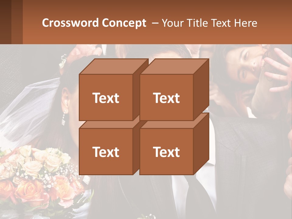 A Group Of People Posing For A Picture PowerPoint Template