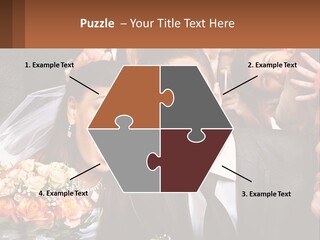 A Group Of People Posing For A Picture PowerPoint Template