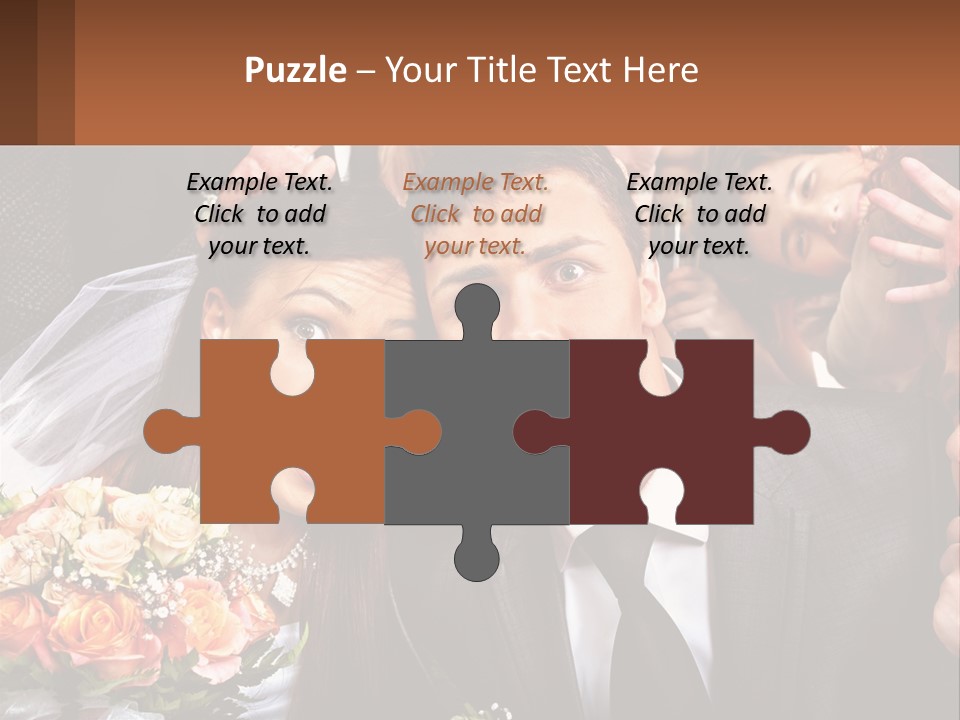 A Group Of People Posing For A Picture PowerPoint Template