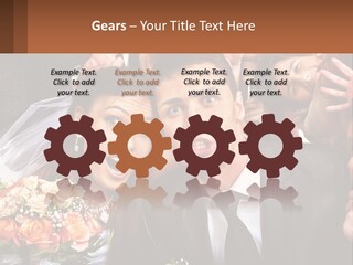 A Group Of People Posing For A Picture PowerPoint Template