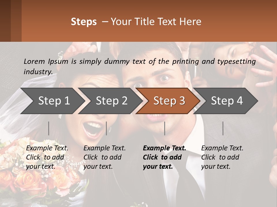 A Group Of People Posing For A Picture PowerPoint Template