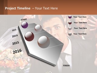 A Group Of People Posing For A Picture PowerPoint Template