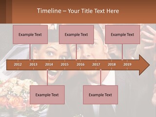 A Group Of People Posing For A Picture PowerPoint Template