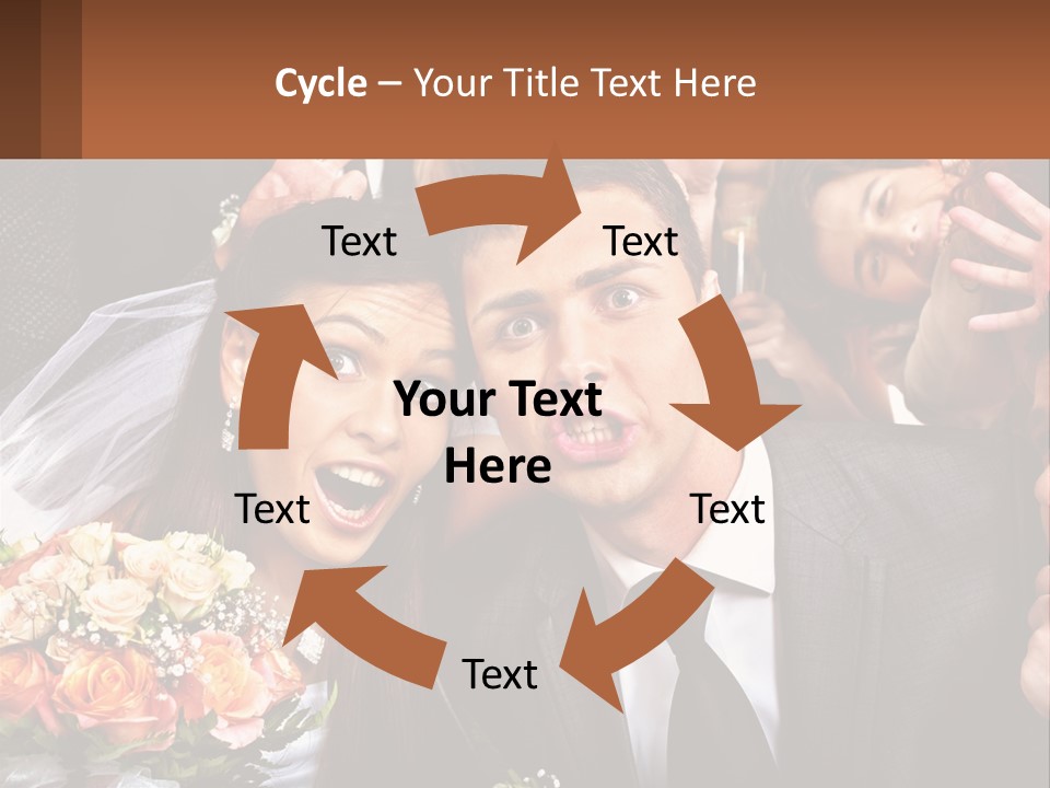 A Group Of People Posing For A Picture PowerPoint Template