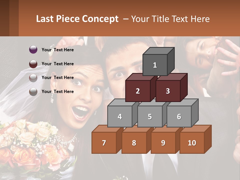 A Group Of People Posing For A Picture PowerPoint Template