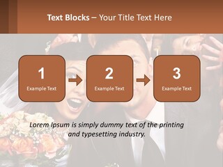 A Group Of People Posing For A Picture PowerPoint Template