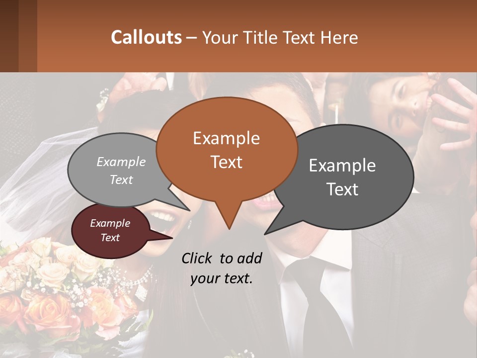 A Group Of People Posing For A Picture PowerPoint Template
