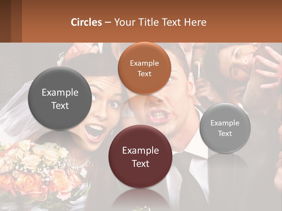 A Group Of People Posing For A Picture PowerPoint Template