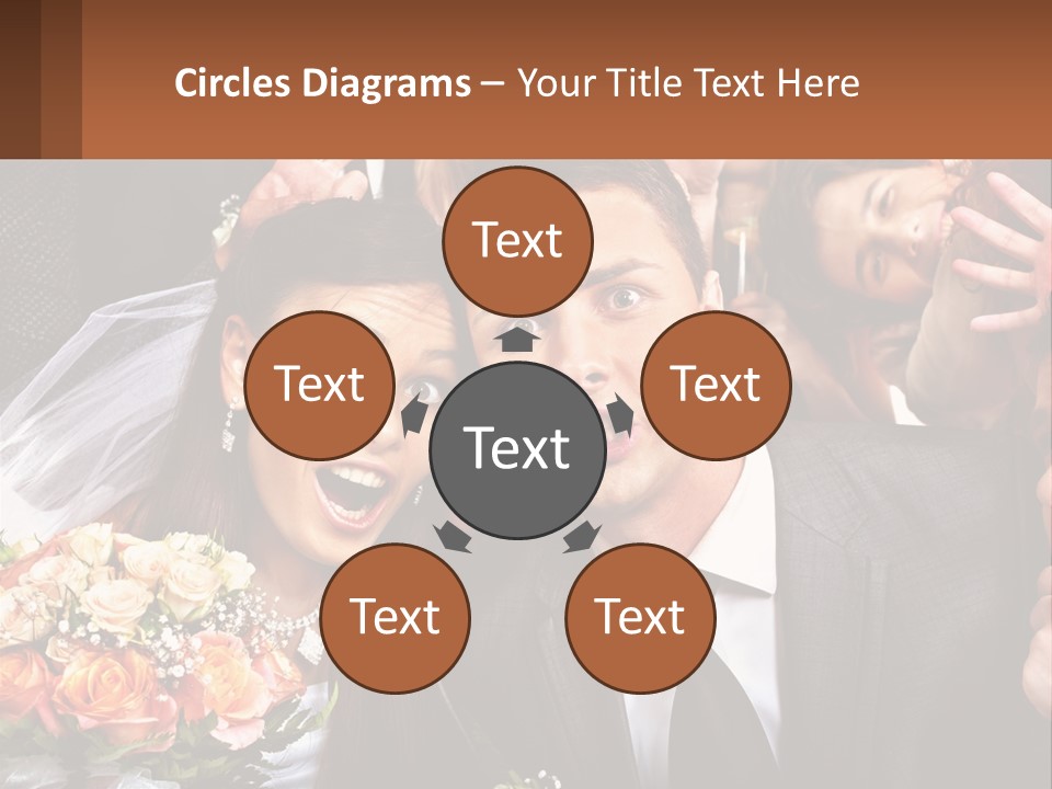 A Group Of People Posing For A Picture PowerPoint Template