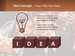 A Group Of People Posing For A Picture PowerPoint Template