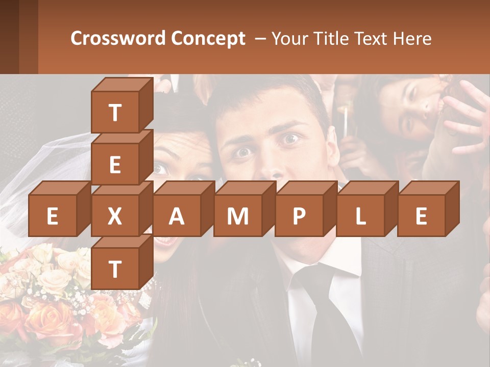 A Group Of People Posing For A Picture PowerPoint Template