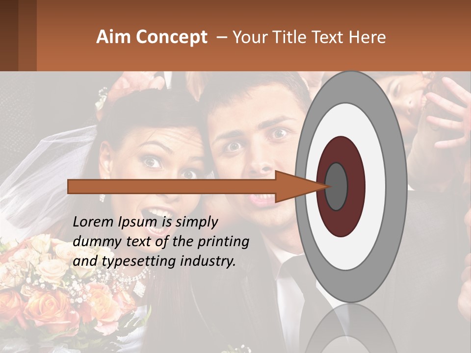 A Group Of People Posing For A Picture PowerPoint Template