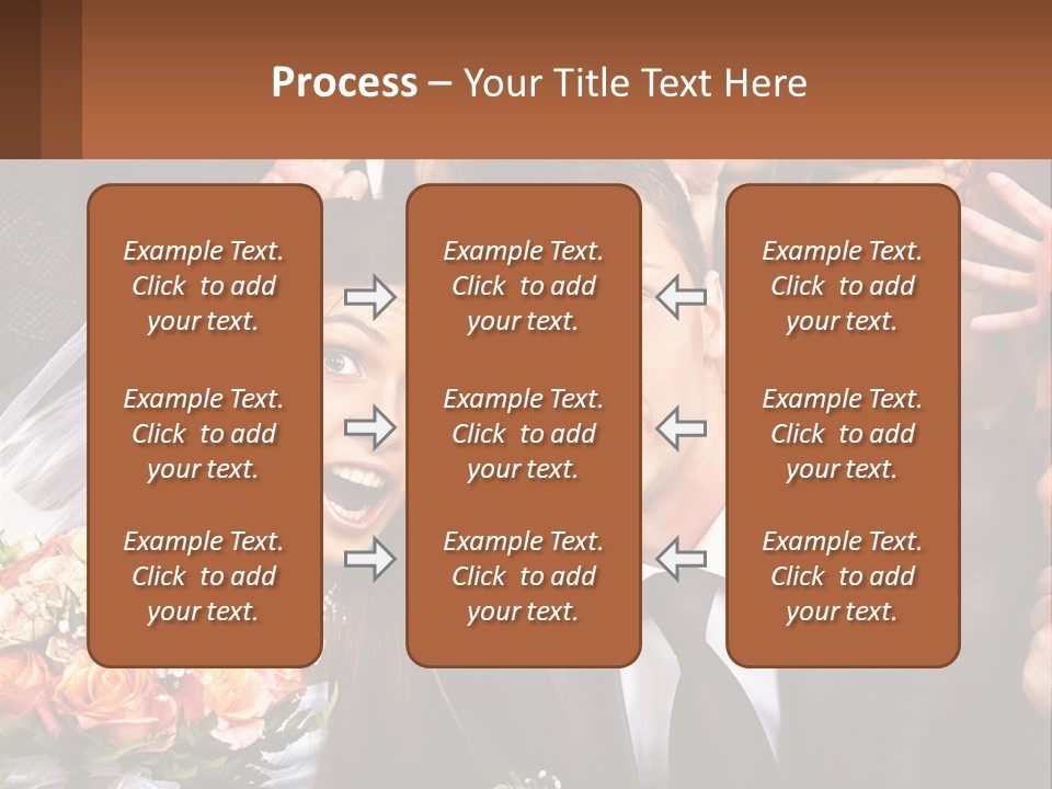 A Group Of People Posing For A Picture PowerPoint Template
