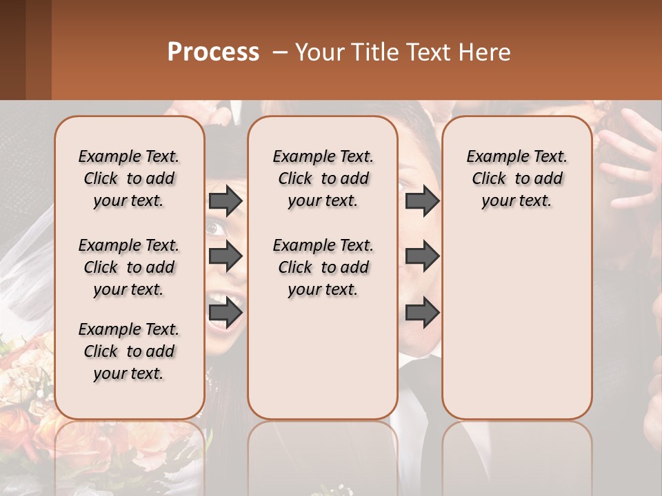 A Group Of People Posing For A Picture PowerPoint Template
