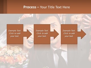 A Group Of People Posing For A Picture PowerPoint Template