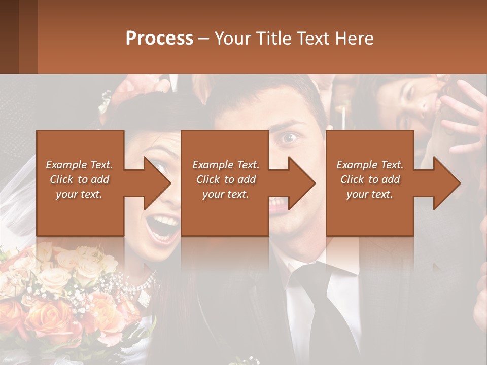 A Group Of People Posing For A Picture PowerPoint Template