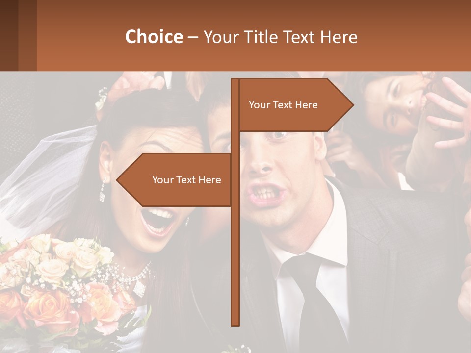 A Group Of People Posing For A Picture PowerPoint Template