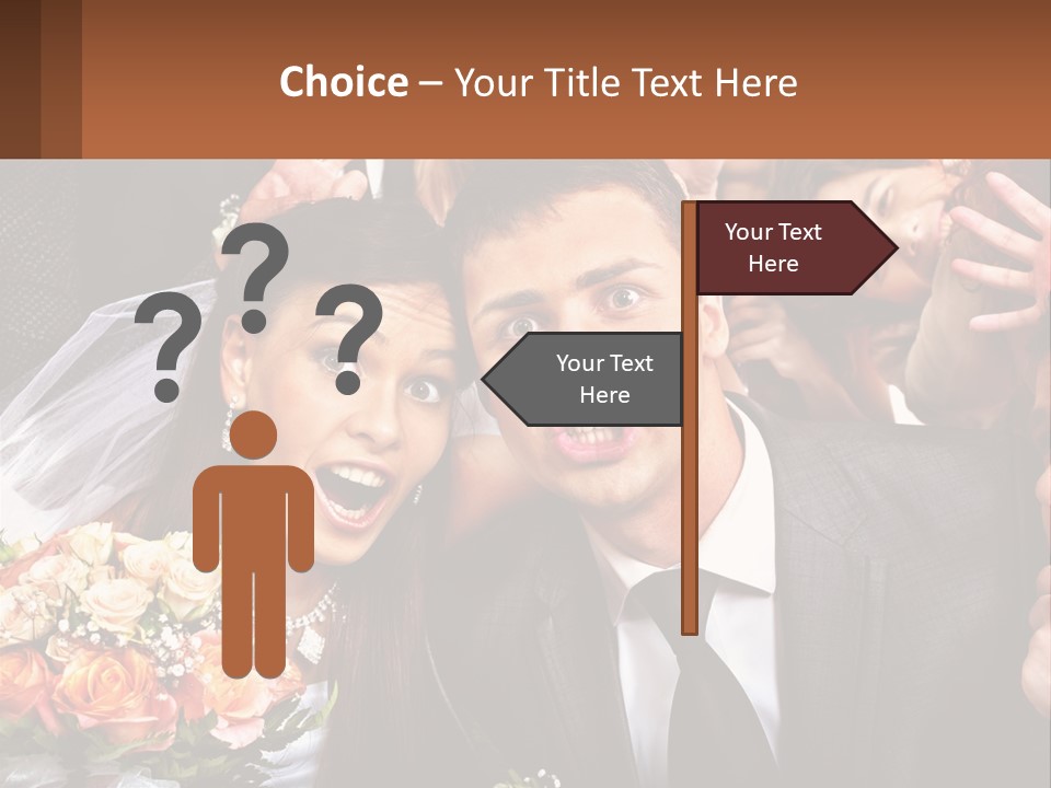 A Group Of People Posing For A Picture PowerPoint Template