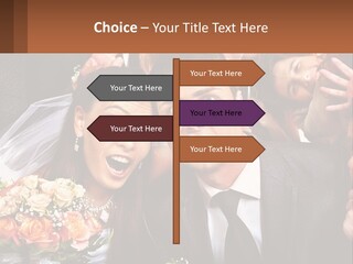 A Group Of People Posing For A Picture PowerPoint Template