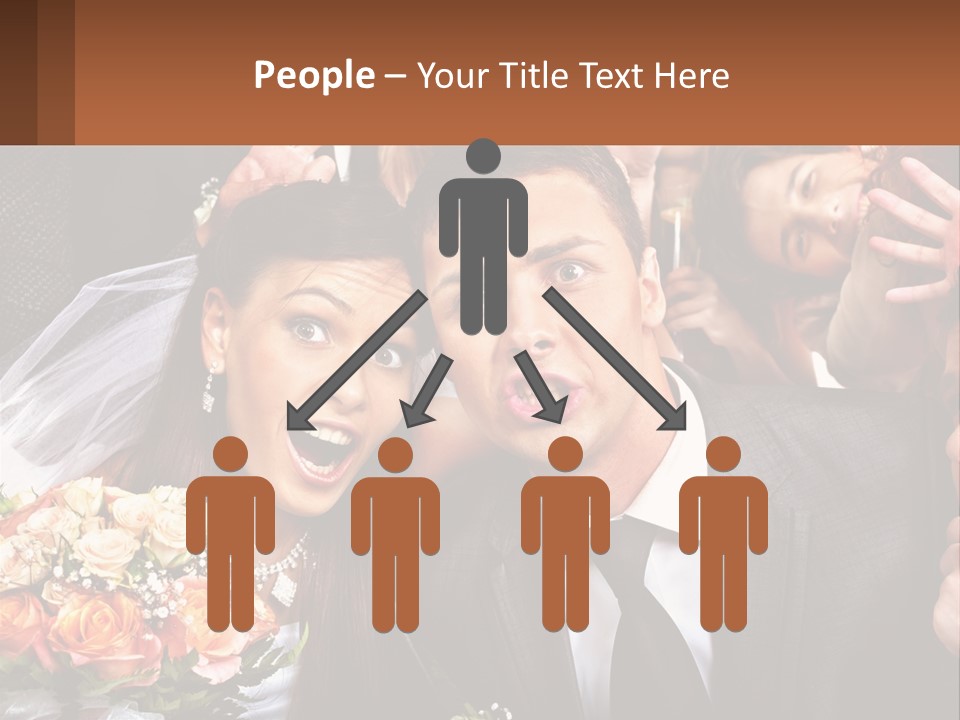 A Group Of People Posing For A Picture PowerPoint Template