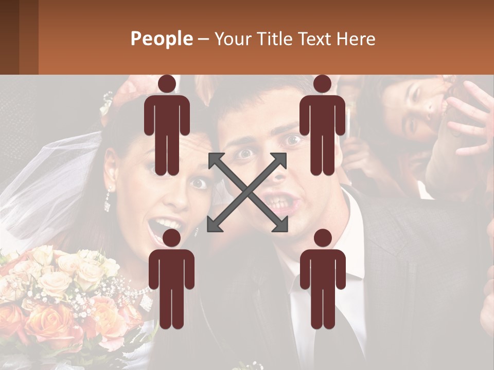 A Group Of People Posing For A Picture PowerPoint Template