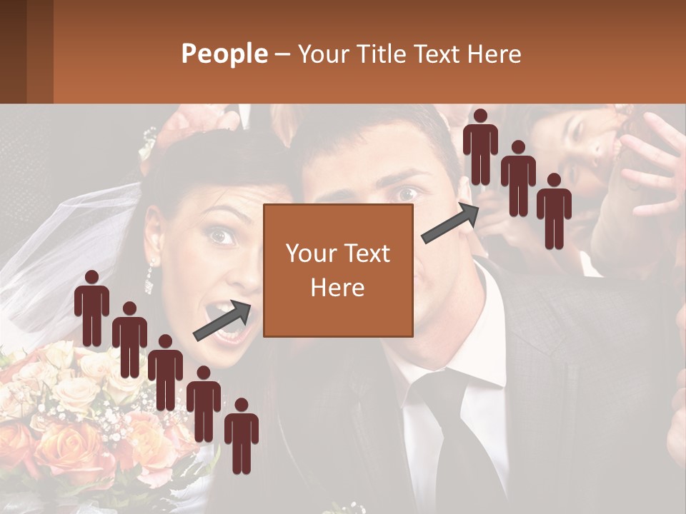 A Group Of People Posing For A Picture PowerPoint Template