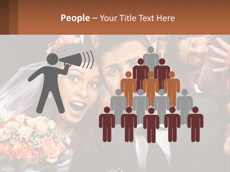 A Group Of People Posing For A Picture PowerPoint Template