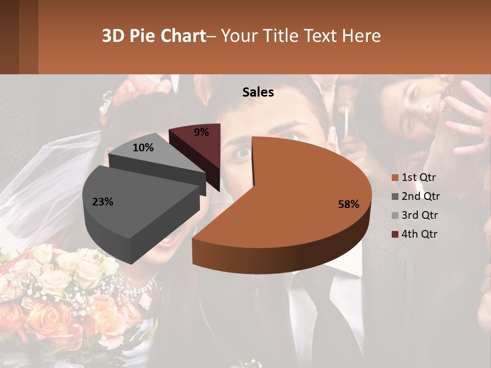 A Group Of People Posing For A Picture PowerPoint Template