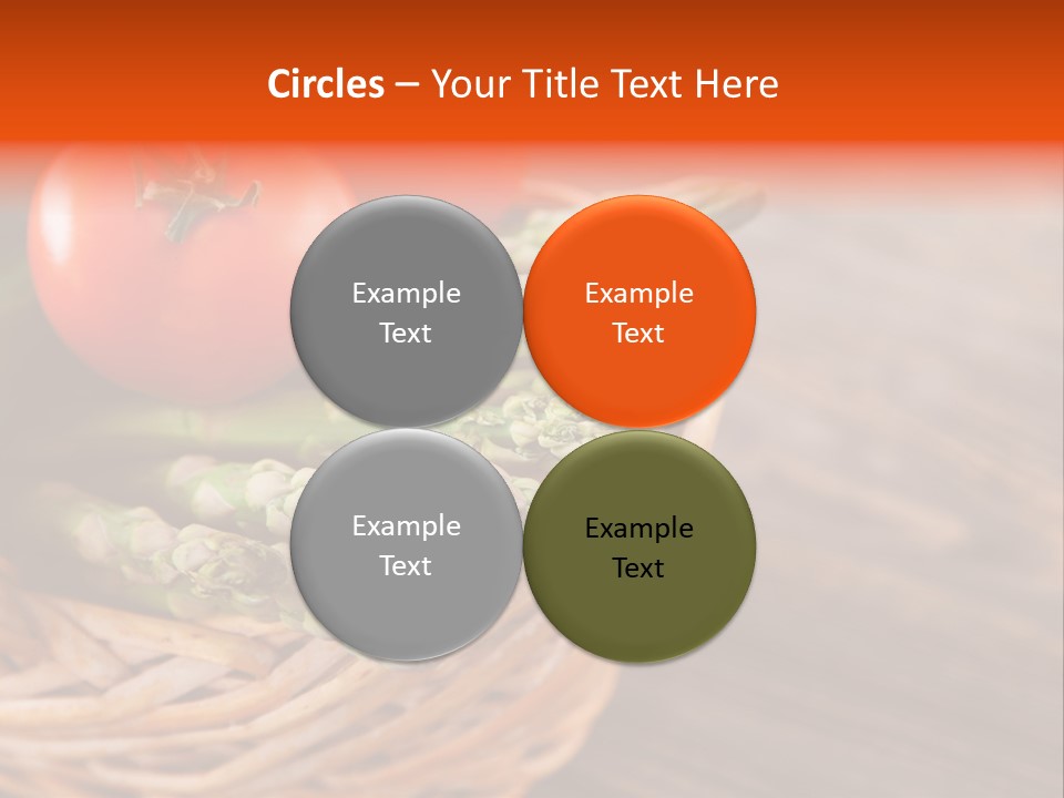 A Basket Filled With Vegetables On Top Of A Wooden Table PowerPoint Template