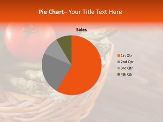 A Basket Filled With Vegetables On Top Of A Wooden Table PowerPoint Template