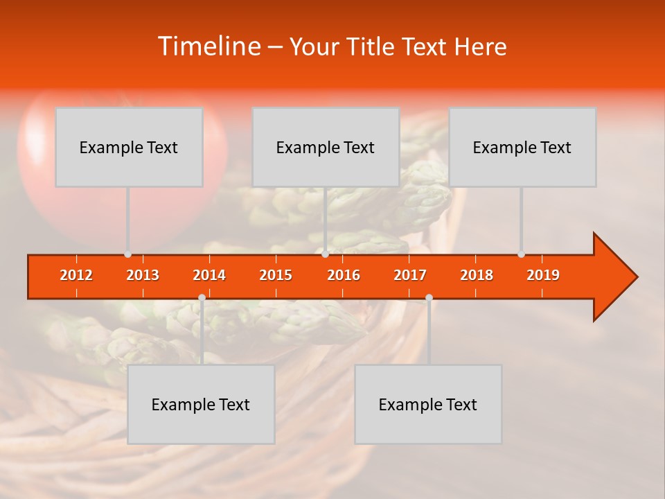 A Basket Filled With Vegetables On Top Of A Wooden Table PowerPoint Template