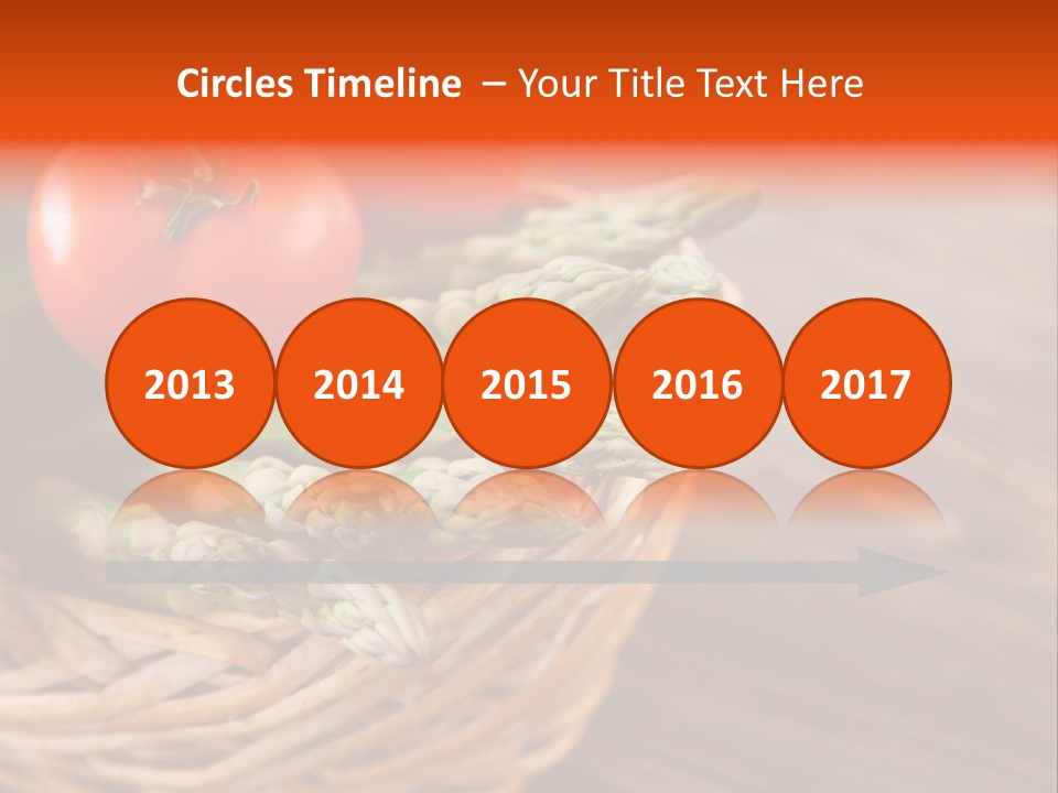 A Basket Filled With Vegetables On Top Of A Wooden Table PowerPoint Template