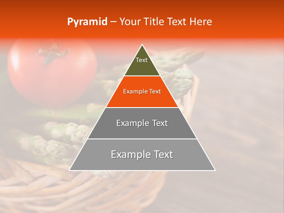 A Basket Filled With Vegetables On Top Of A Wooden Table PowerPoint Template