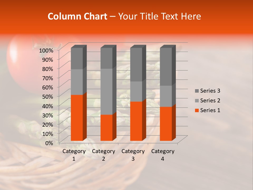 A Basket Filled With Vegetables On Top Of A Wooden Table PowerPoint Template