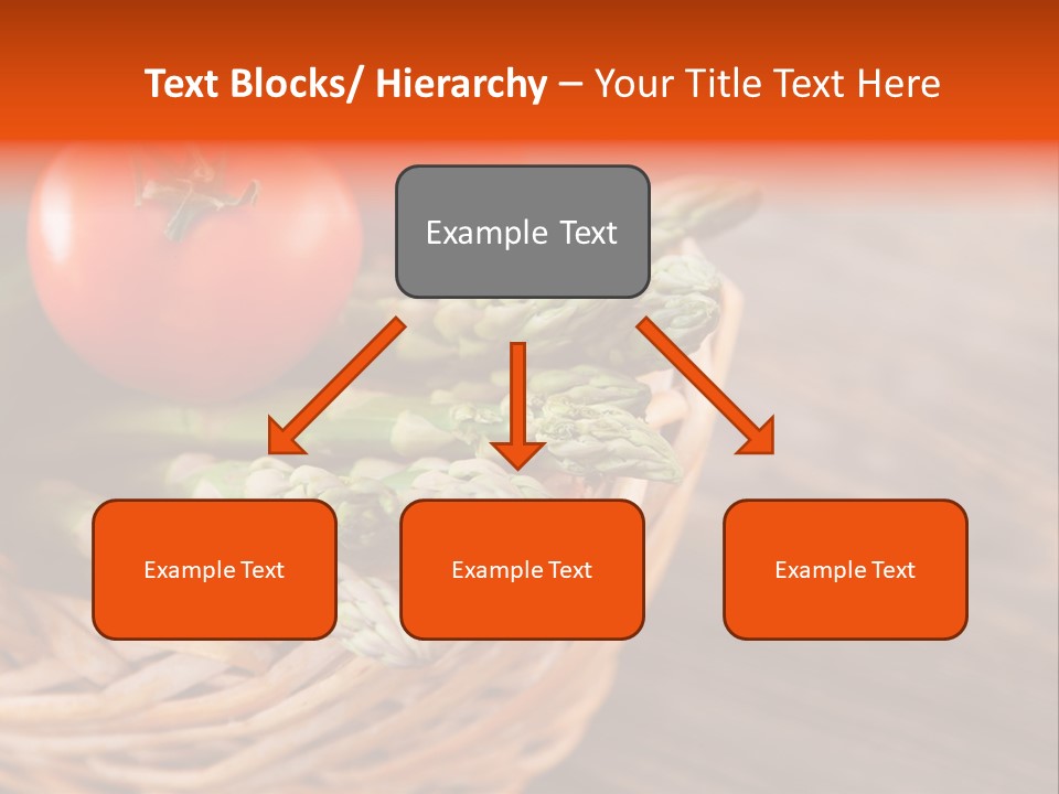A Basket Filled With Vegetables On Top Of A Wooden Table PowerPoint Template