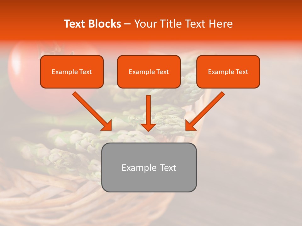 A Basket Filled With Vegetables On Top Of A Wooden Table PowerPoint Template