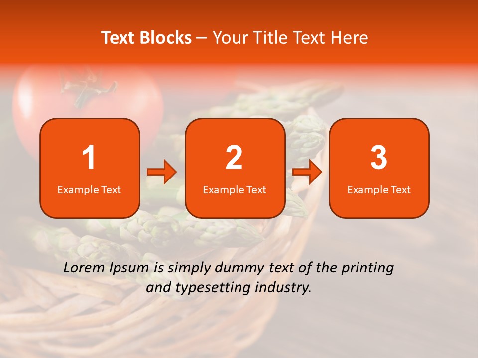 A Basket Filled With Vegetables On Top Of A Wooden Table PowerPoint Template