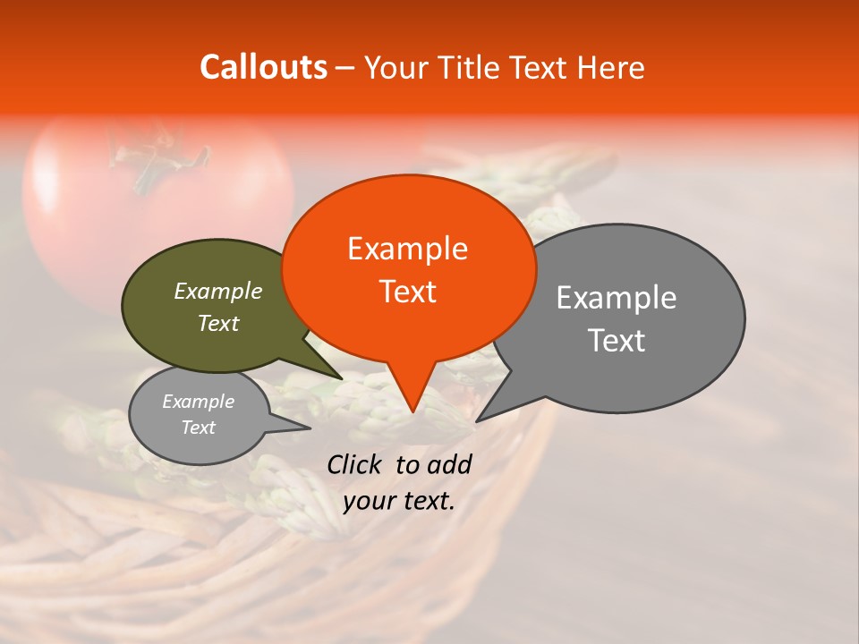 A Basket Filled With Vegetables On Top Of A Wooden Table PowerPoint Template